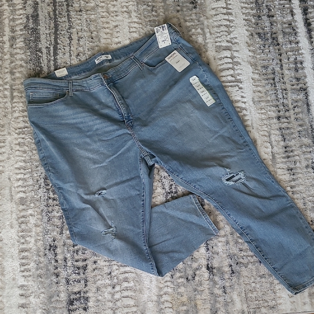 Distressed Levi Strauss Blue Jeans